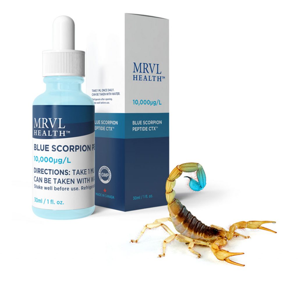 blue scorpion peptide immune